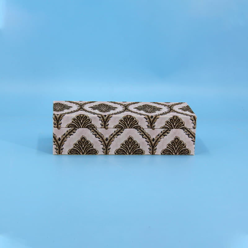 Lupum Rectangulum Top Quality Decorative Resinae Inlay Jewelry Boxes